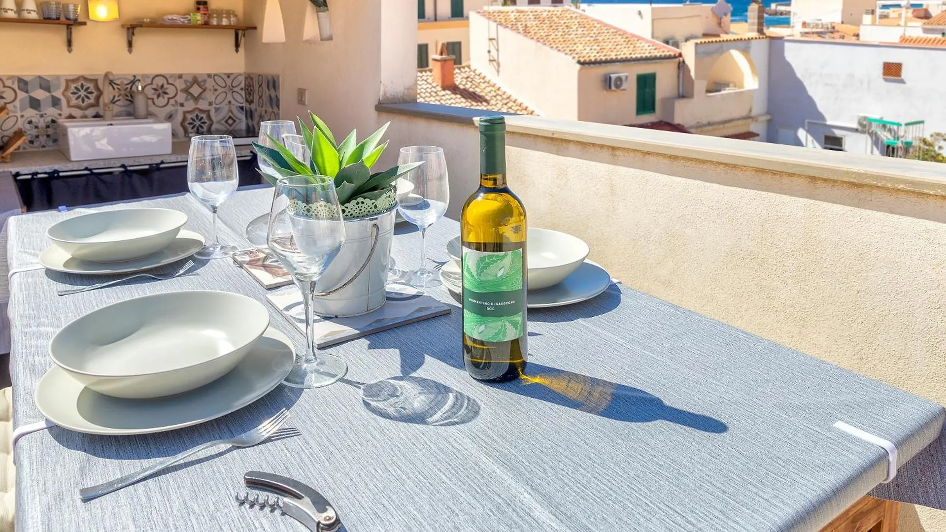 Terrazza Del Convento - Cozy Apartment With Seeview Private Terrace Alghero